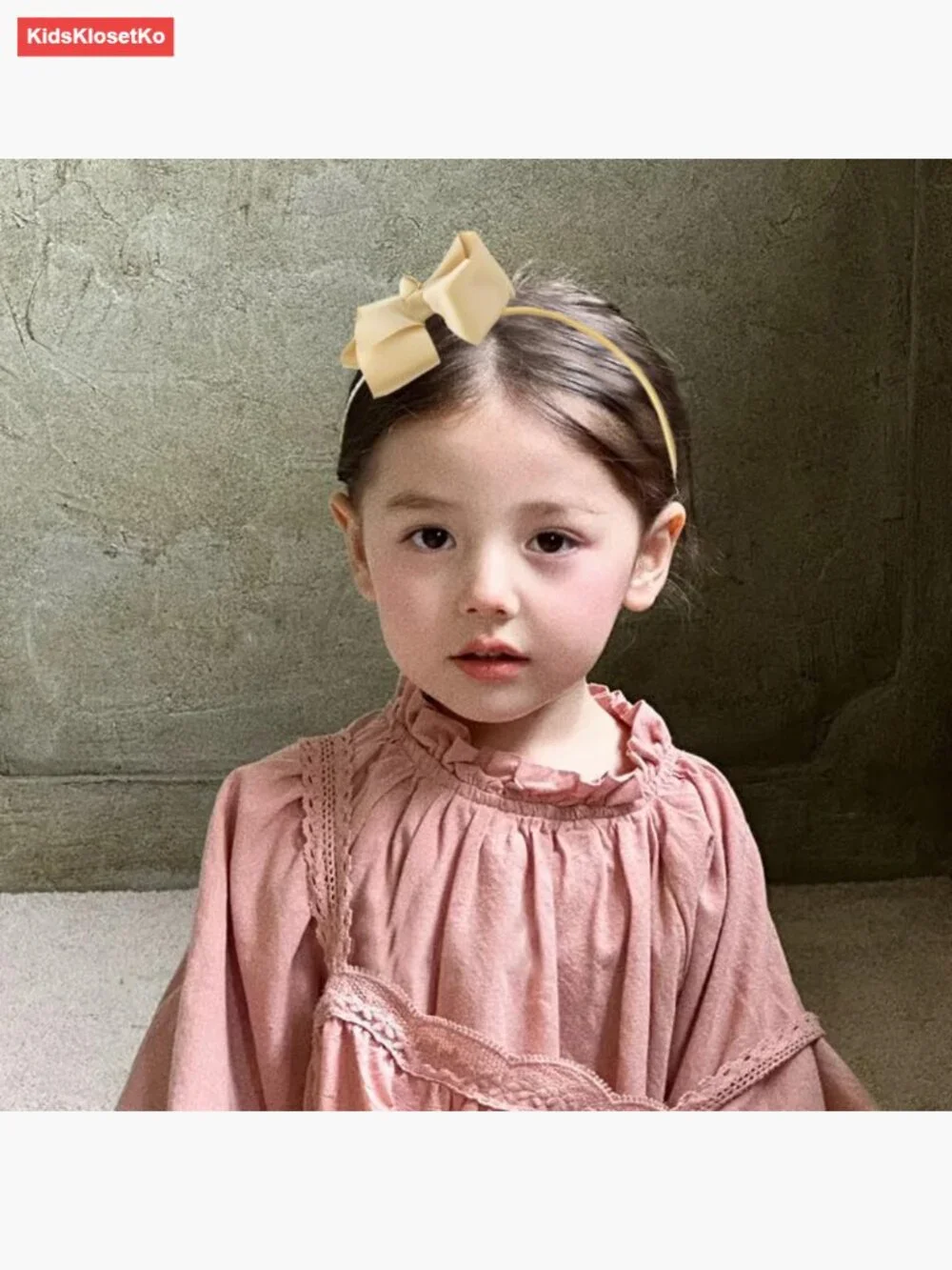 Large Gold Bow Headband for Girls Christmas Hair Bow Headwrap